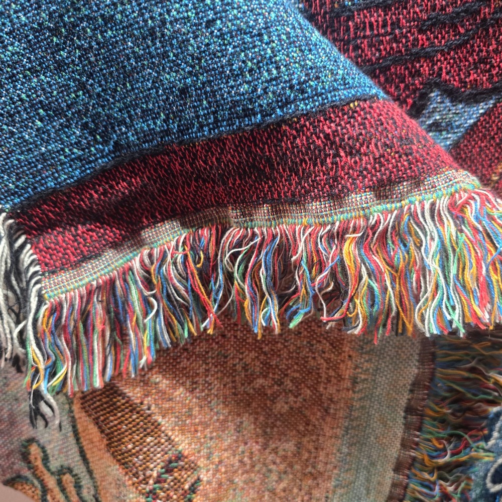 50 × 60 Photo To Tapestry Throw Blanket 100% Cotton Made In USA Cottage Core - Picture 5 of 8